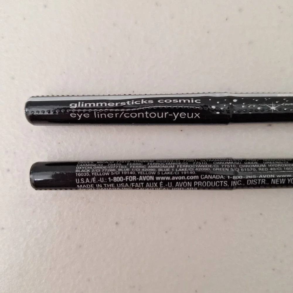2 Set AVON GLIMMERSTICKS *COSMIC* EYE LINER - Blackened Night - G14 - New Sealed